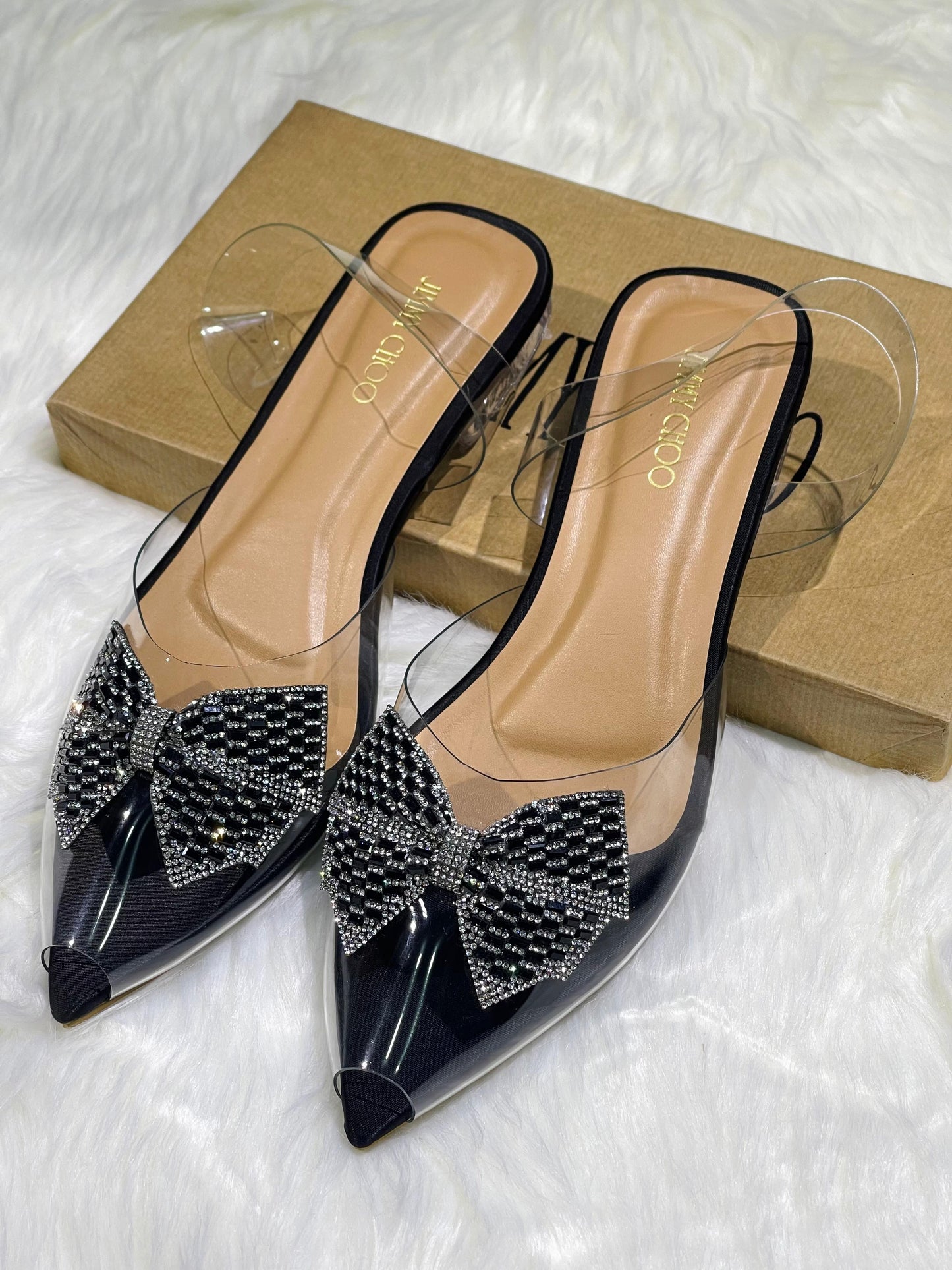 BOW TRANS HEEL (Jimmy Choo-02)